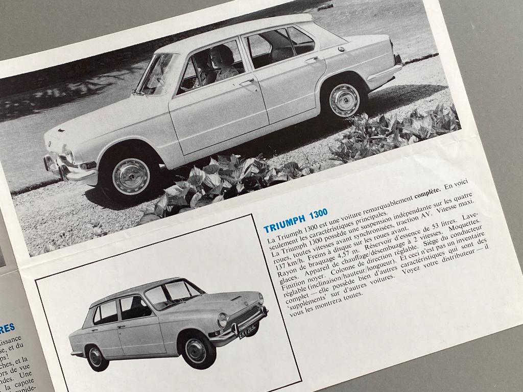 TRIUMPH folder van o.a. GT6, TR4A en de Spitfire Mk.2 , Ophalen of Verzenden, Zo goed als nieuw, Overige merken