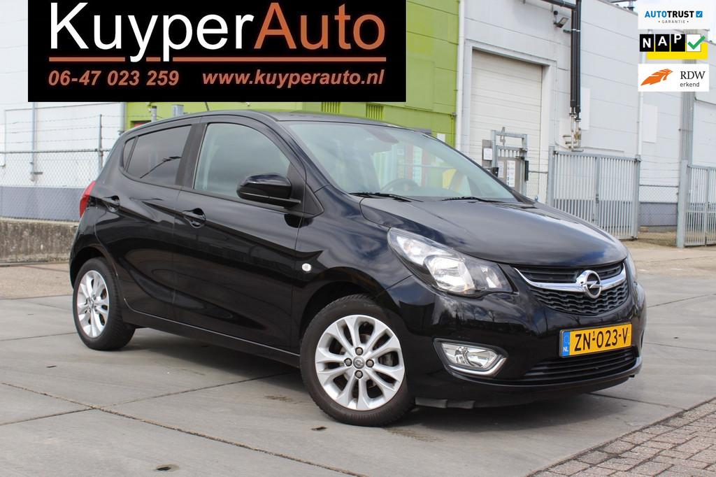 Opel KARL 1.0 ecoFLEX Innovation nap 5 drs dealer onderhoude, 839 kg, Gebruikt, Euro 6, Leder en Stof