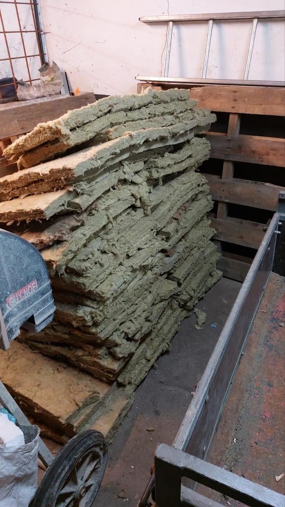 Isolatieplaten 5 cm - Steenwol/Glaswol, Ophalen, Gebruikt, 4 tot 8 cm, 15 m² of meer