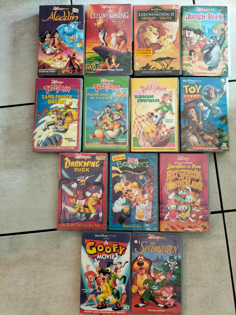VHS videobanden, Cd's en Dvd's, VHS | Kinderen en Jeugd, Ophalen, Gebruikt, Tekenfilm, Alle leeftijden