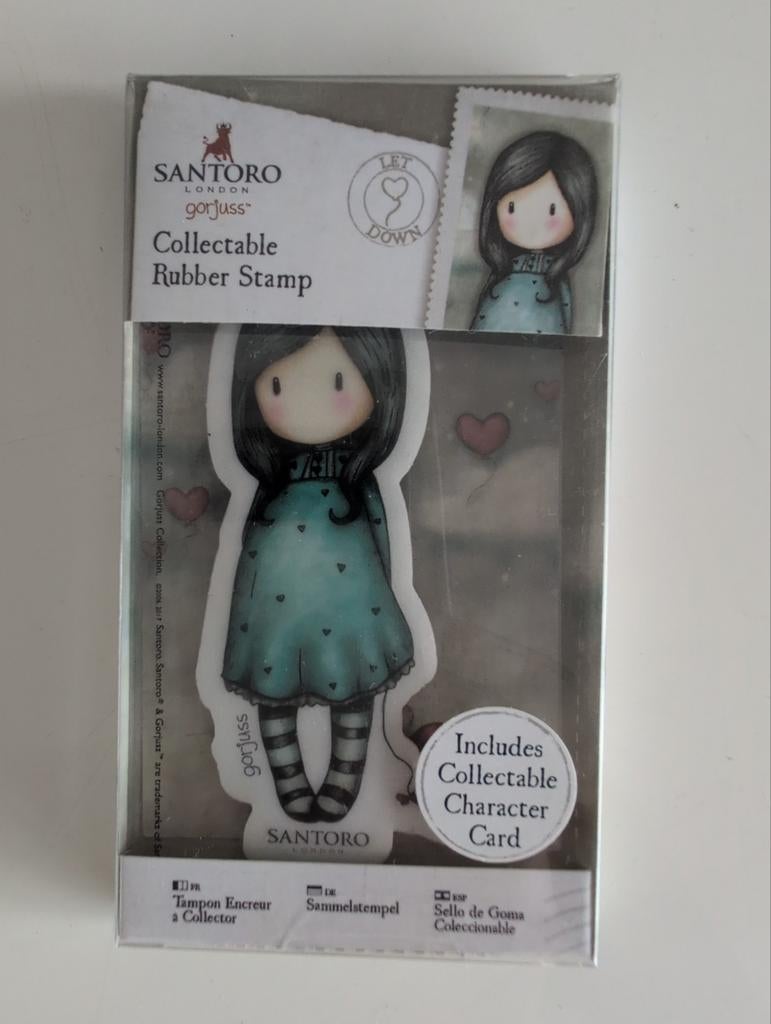 Santoro Gorjuss Collectable Rubber Stamp - Let Down, Ophalen of Verzenden, Zo goed als nieuw