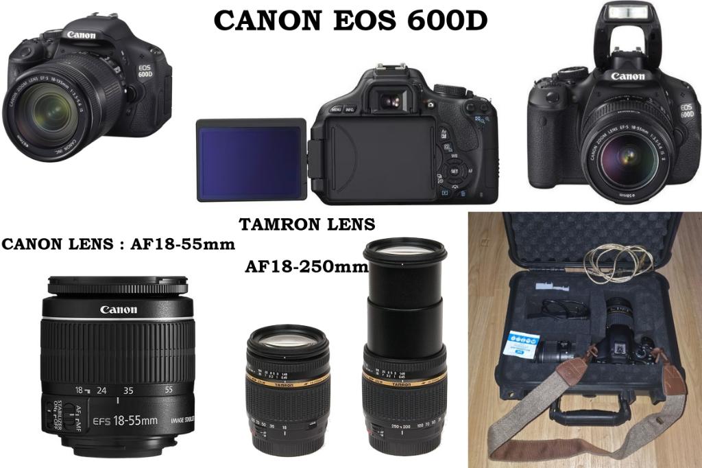 Canon EOS 600D incl 2 lenzen, Gebruikt, Spiegelreflex, Canon, Ophalen of Verzenden