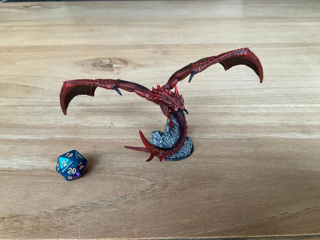 Handgeschilderde draak - Dungeons & Dragons., Figuurtje(s), Ophalen of Verzenden, Geverfd, Nieuw