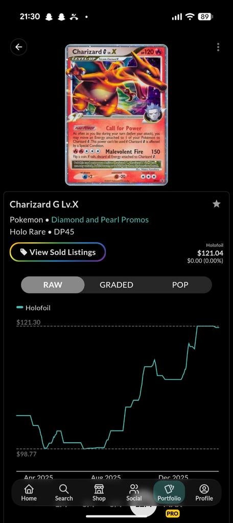 Charizard G LVL. X, Hobby en Vrije tijd, Verzamelkaartspellen | Pokémon, Ophalen, Zo goed als nieuw, Losse kaart, Foil
