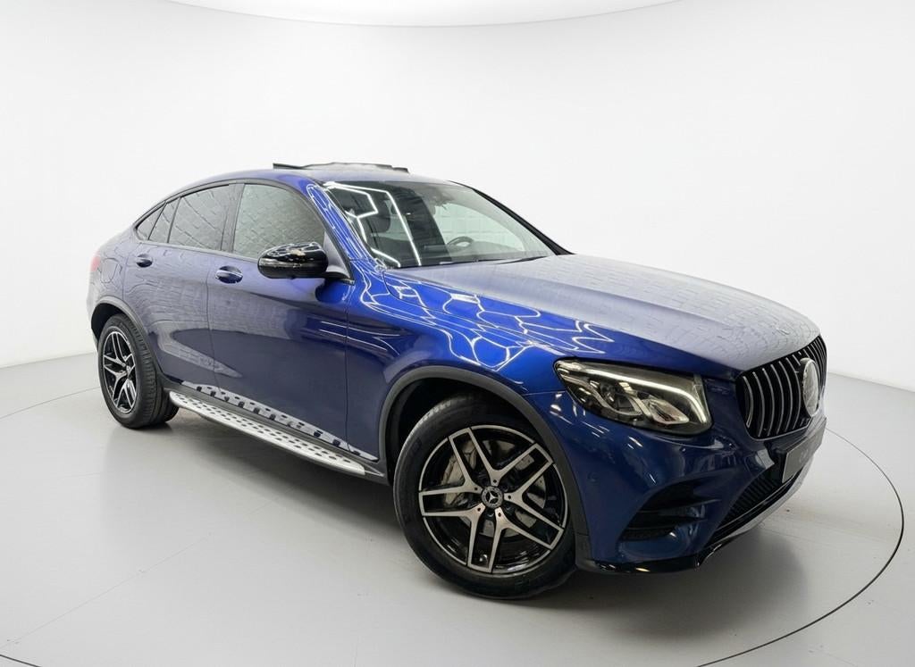 Mercedes-Benz GLC-klasse Coupé 250 4MATIC AMG NIGHT 360, Automaat, Gebruikt, 4 cilinders, Blauw