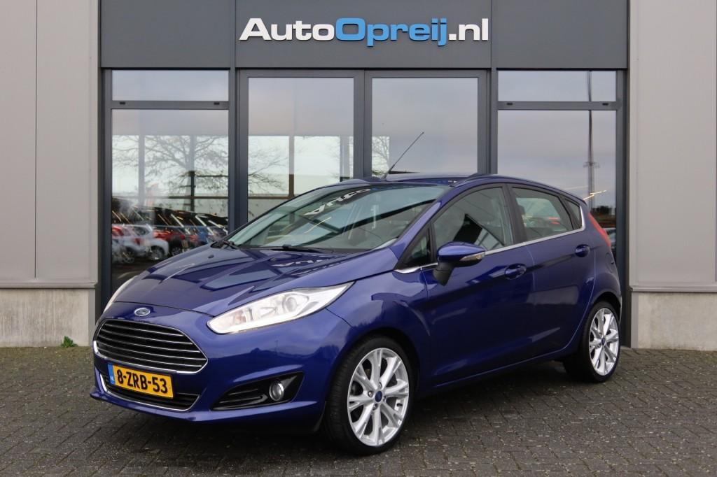 Ford FIESTA 1.0 EcoBoost Titanium X 5drs. 101pk NAVI, Stoelv, Voorwielaandrijving, Euro 5, 101 pk, Blauw