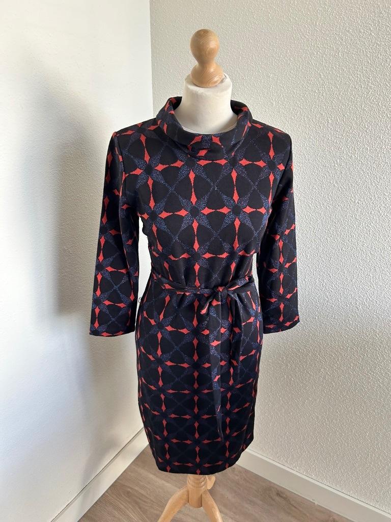 King Louie maat L gave Dita jurk glitter 2467, Maat 42/44 (L), Ophalen of Verzenden, Zo goed als nieuw, Knielengte