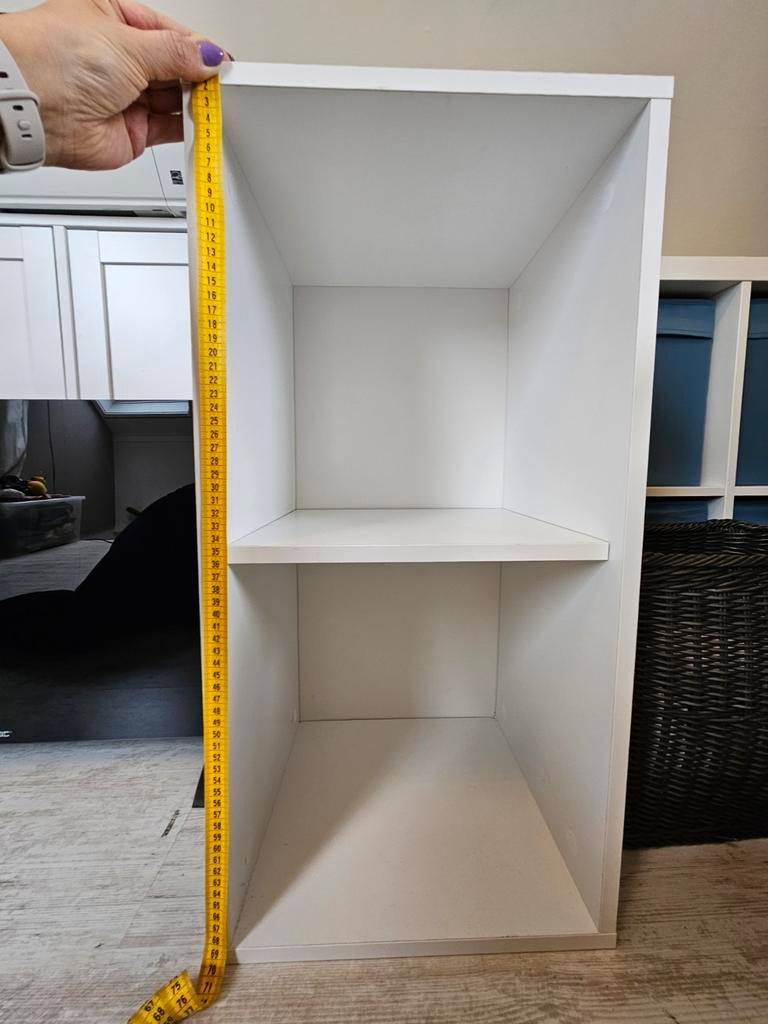 Vakkenkast wit (2 vakken), Ophalen, Zo goed als nieuw