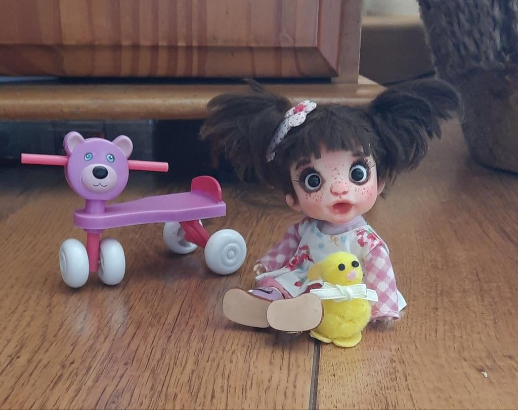 Bjd ooak doll ob11, fullset., Verzamelen, Ophalen of Verzenden, Zo goed als nieuw, Pop