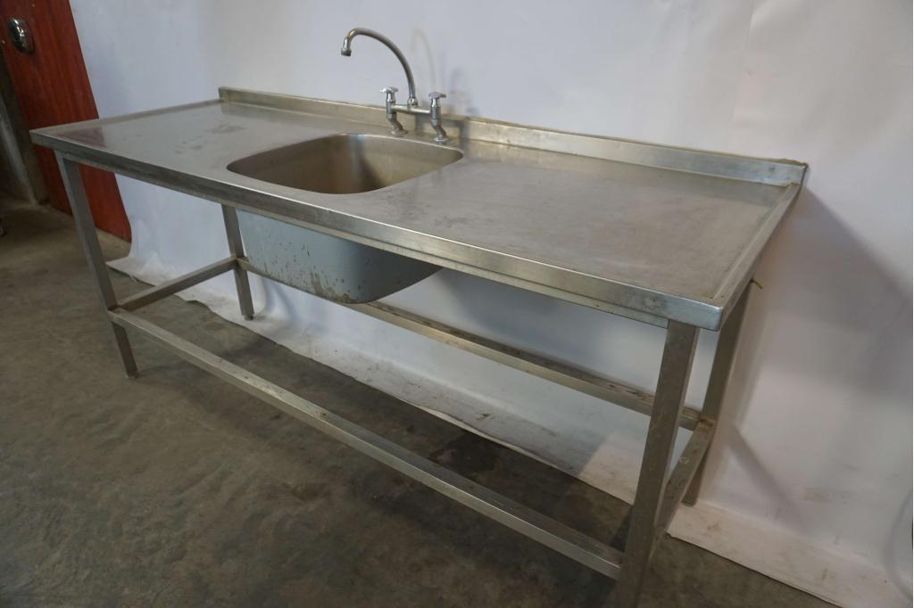 RVS horeca spoeltafel werktafel afvoertafel aanvoertafel, Gebruikt, RVS Meubilair, Niet ingevuld, Niet ingevuld