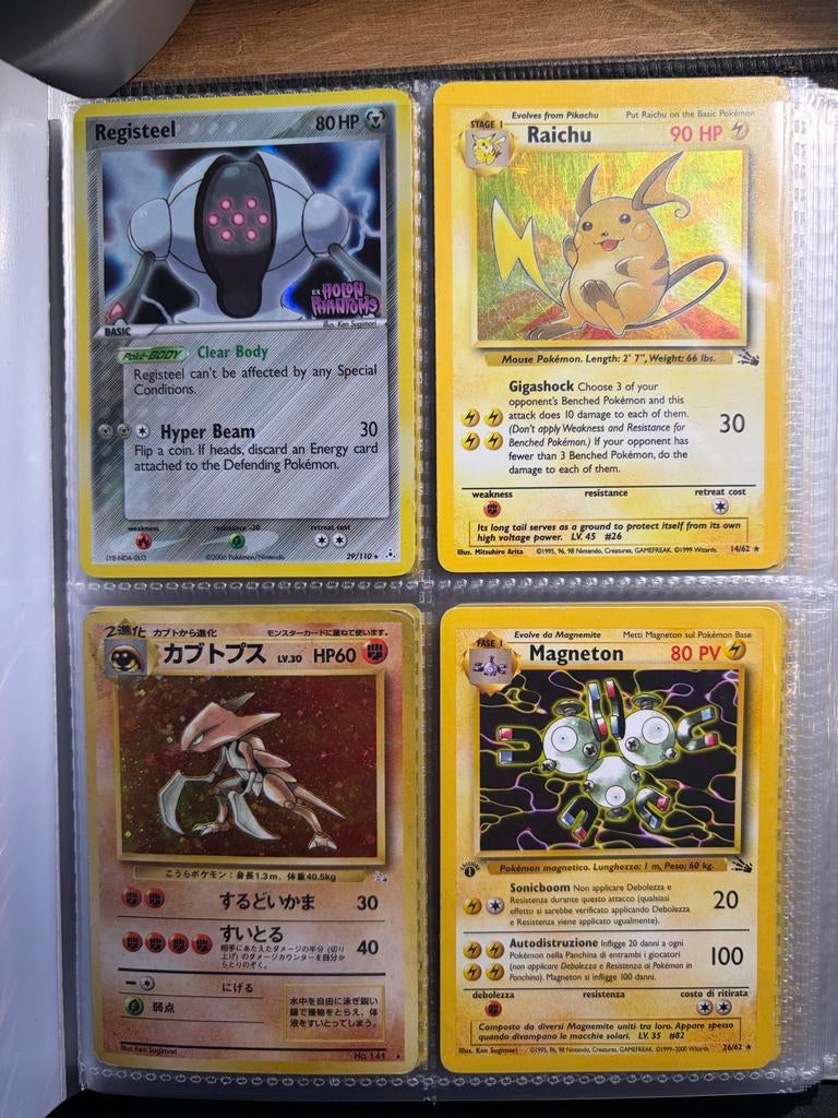 Zeldzame Vintage Pokémon Kaarten - Unieke Collectie, Ophalen of Verzenden, Gebruikt, Meerdere kaarten, Foil