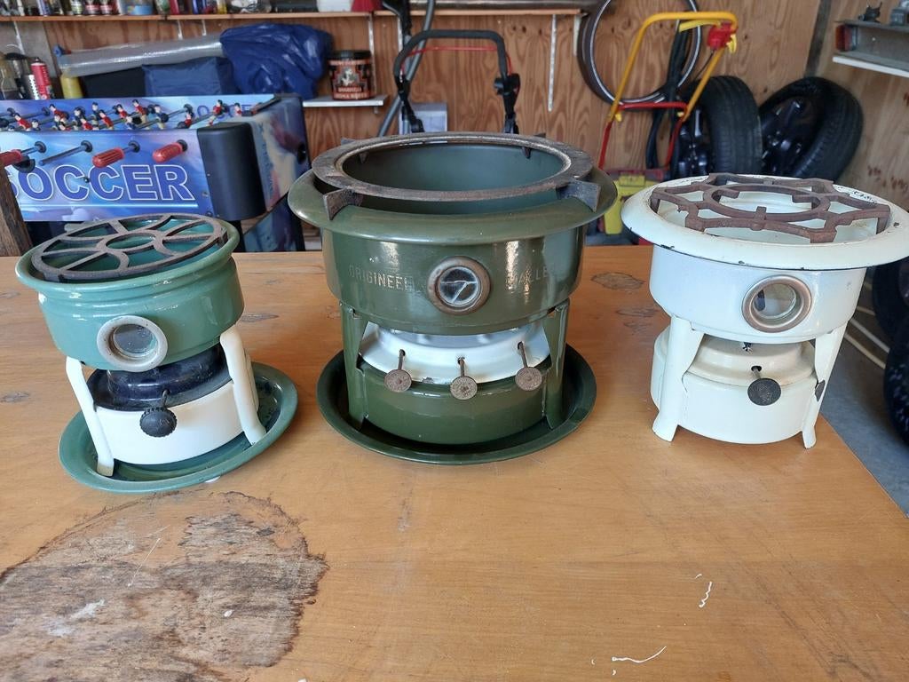 Vintage Petroleum Kooktoestellen Set (3 stuks), Ophalen