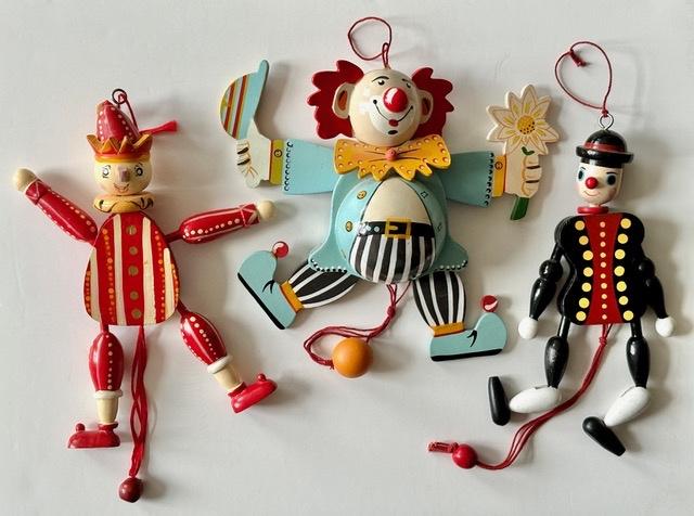 trekpop hout clown harlekijn huzaar, Verzamelen, Ophalen of Verzenden, Zo goed als nieuw, Pop