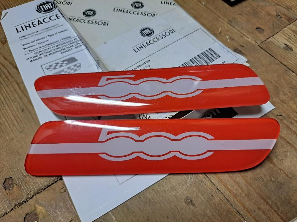 Fiat 500 type plaatjes, Auto-onderdelen, Ophalen of Verzenden, Nieuw, Fiat, Spatbord