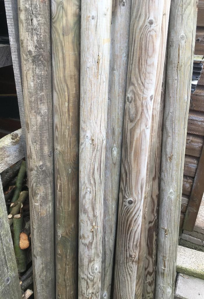 Geïmpregneerde palen, 8 stuks !!!, Tuin en Terras, Ophalen, Zo goed als nieuw, 180 tot 250 cm, Palen