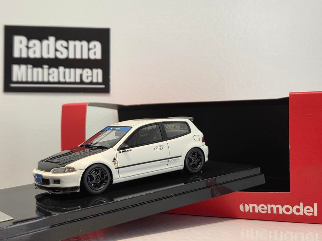 Honda civic EG " Spoon " 1:43 ONEMODEL, Overige merken, Auto, Nieuw, Ophalen of Verzenden