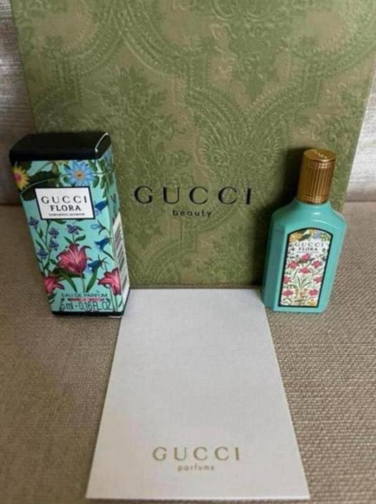 Miniatuur Gucci Flora Gorgeous Jasmine edp 5ml nieuw in doos, Verzamelen, Parfumverzamelingen, Ophalen of Verzenden, Nieuw, Miniatuur