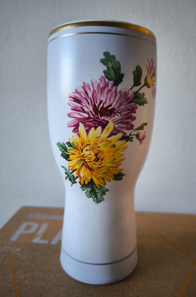 Keramieken Bloemen Vaas Plateel Gouda Holland, Ophalen of Verzenden