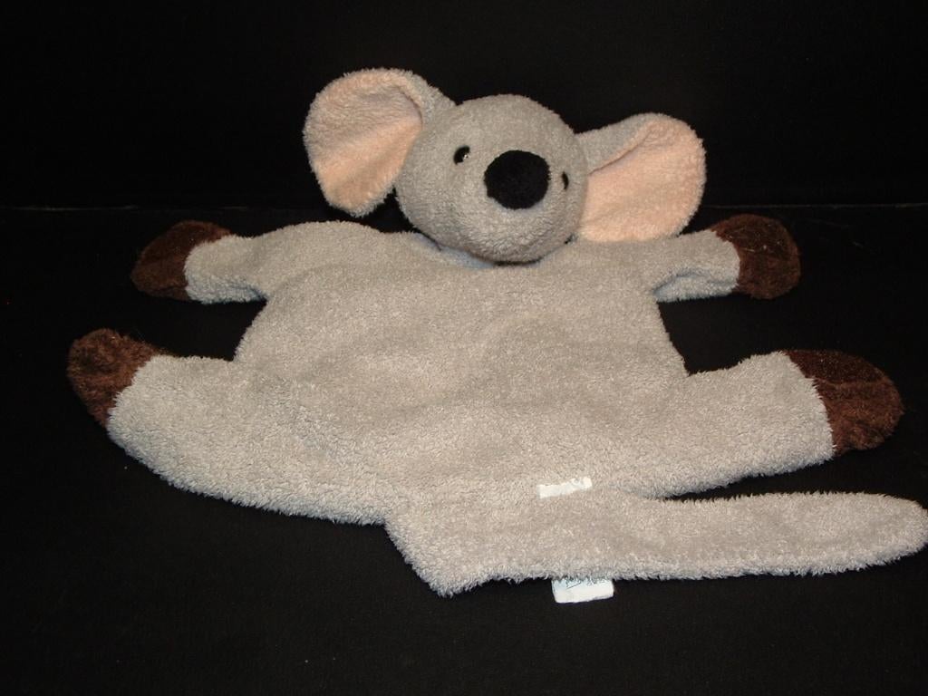 HEMA MUIS KNUFFELDOEK ZACHTE BADSTOF LICHTGRIJS MET, Ophalen of Verzenden, Nieuw, Overige typen