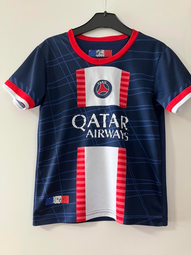 Mbappe Tshirt maat 122/128, Kinderen en Baby's, Ophalen of Verzenden, Gebruikt, Jongen, Shirt of Longsleeve