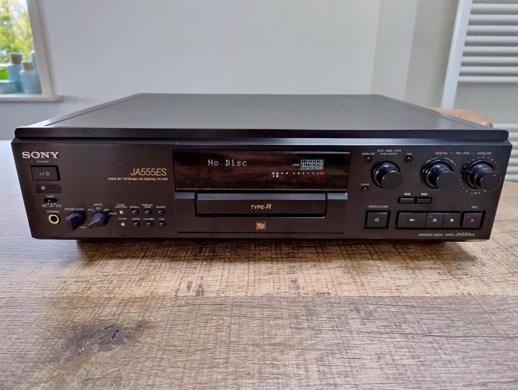 Sony MDS-JA555ES Minidisc Recorder, Ophalen of Verzenden, Minidisc-recorder