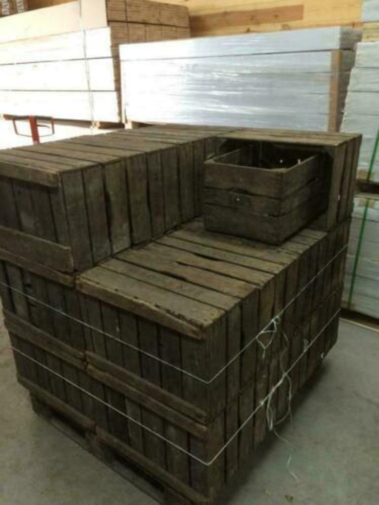 3-lats fruitkisten / veilingkisten stevig , grote partij, Ophalen of Verzenden