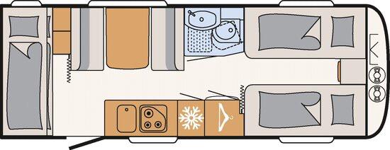 Dethleffs  Camper  560, Caravans en Kamperen, Caravans, 7 tot 8 meter, Treinzit, Particulier, Dethleffs