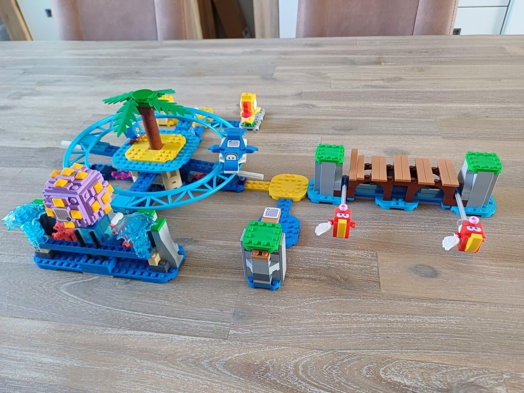 Lego Super Mario 71400 Reuzen-Urchins strand, Ophalen of Verzenden, Zo goed als nieuw, Complete set, Lego