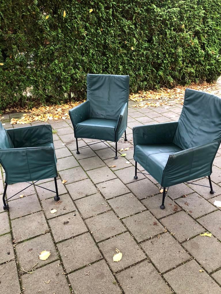 Montis Fauteuils  model Charlie, Huis en Inrichting, Gebruikt, Leer, Ophalen of Verzenden, Minder dan 50 cm