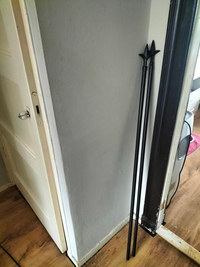 2 x uitschuifbare gordijnroede, Ophalen, 50 tot 100 cm, Minder dan 100 cm