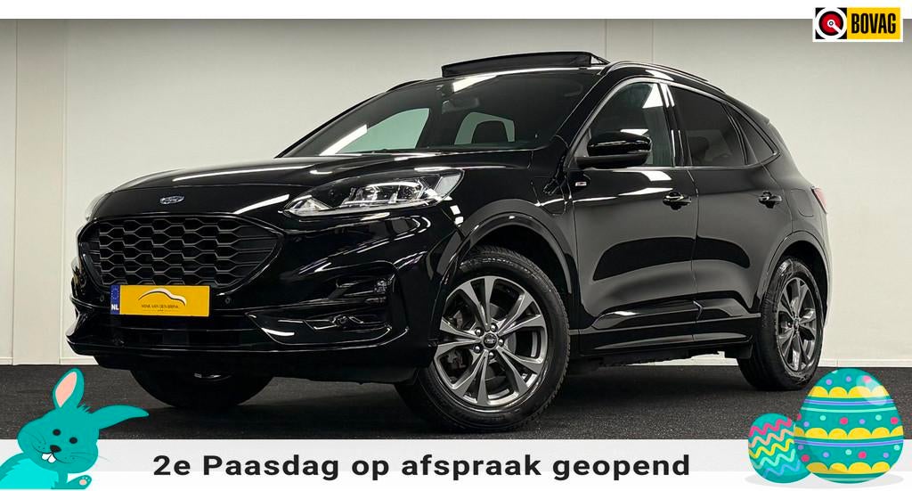 Ford Kuga 2.5 PHEV ST-Line *224PK*Panodak*Camera*Navi*Stoelv, Stof, Gebruikt, Zwart, 4 cilinders