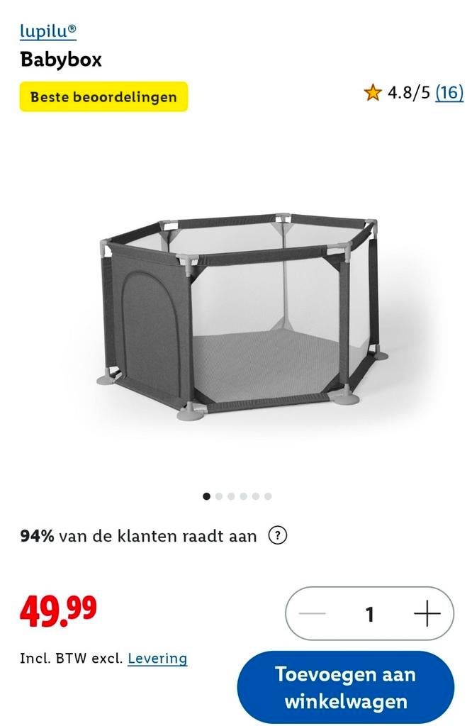 Lupilu box nieuw in de verpakking!, Ophalen of Verzenden, Nieuw, Overige vormen