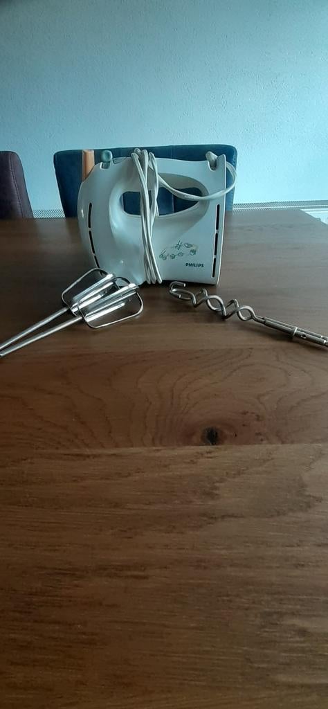 Handmixer, merk Philips, Witgoed en Apparatuur, Keukenmixers, Minder dan 1 liter, Ophalen of Verzenden, 3 snelheden of meer