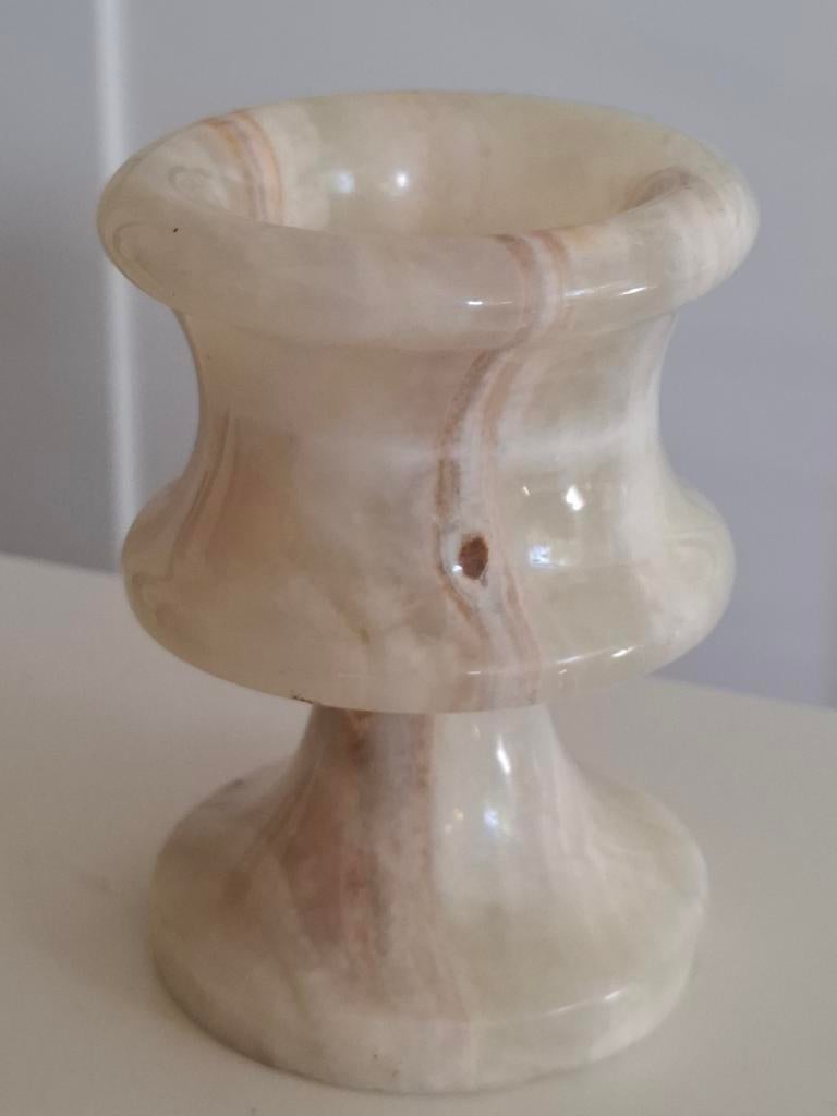 Marmeren Theelichthouder / Kandelaar, Ophalen of Verzenden, Overige materialen