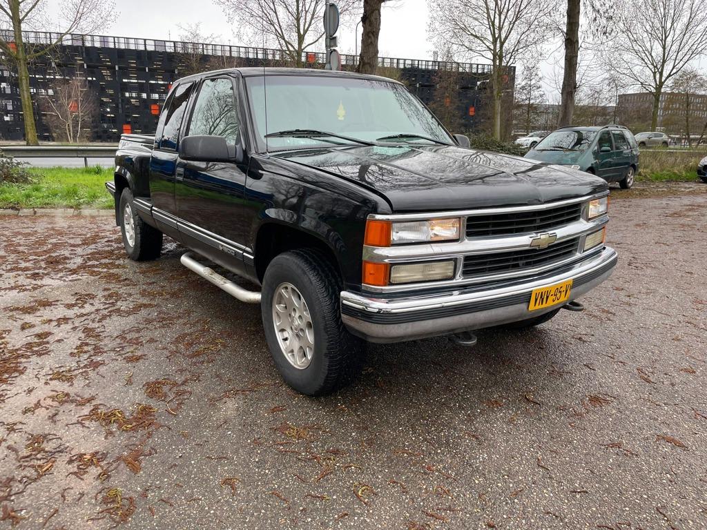 Chevrolet Pick-up Silverado K1500 4X4 5.7 Benzine LPG Automa, Auto's, Chevrolet, Euro 2, 8 cilinders, Overige carrosserieën, Zwart
