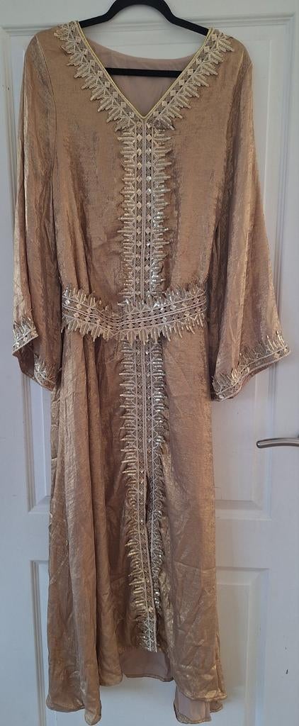 Gouden Arabische Jurk met Riem (ook zonder te dragen), Ophalen of Verzenden, Gedragen, Geel, Overige typen