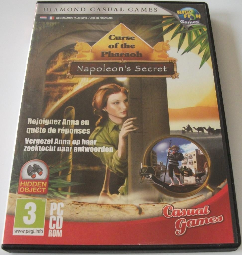 PC Game *** CURSE OF THE PHARAOH 2 *** Napoleon's Secret, Puzzel en Educatief, 1 speler, Ophalen of Verzenden, Zo goed als nieuw