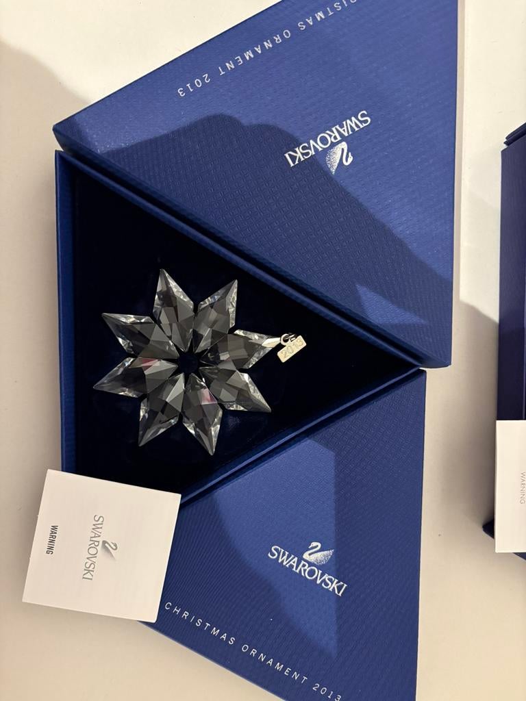 Swarovski kerst ster 2013, Verzamelen, Swarovski, Ophalen of Verzenden, Zo goed als nieuw, Figuurtje