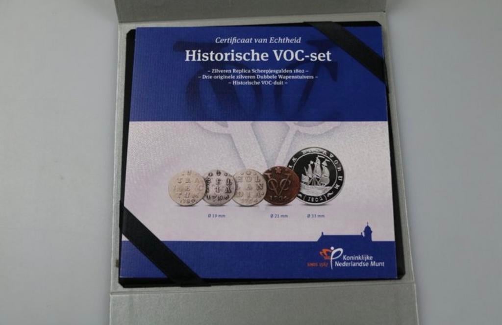 Historische VOC-set in cassette - Koninklijke Nederlandse Mu, Vóór koninkrijk, Setje, Zilver, Overige waardes