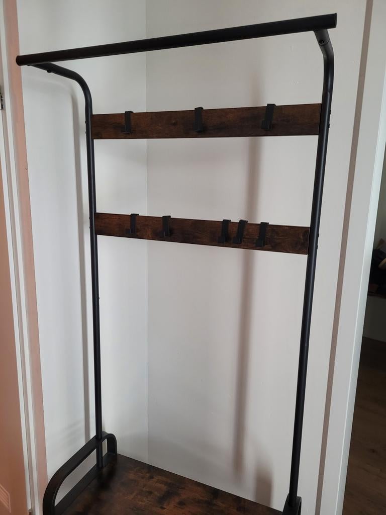 Kapstok met schoenenrek en zitbankje, Huis en Inrichting, Woonaccessoires | Kapstokken, Ophalen of Verzenden, Hout, Wandkapstok