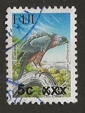 Fiji 6, havik, Verzenden, Gestempeld