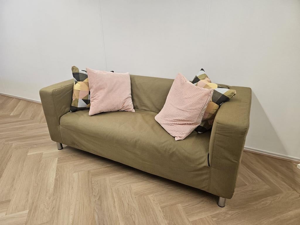 IKEA KLIPPAN 2-zitsbank - Groen, Ophalen, Gebruikt, Modern, Scandinavisch, 150 tot 200 cm