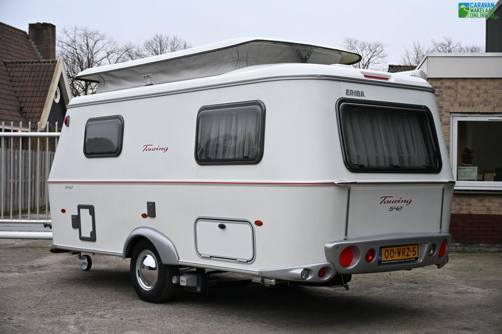 Eriba Touring Troll 542 Mover|Luifel|Fietsdrager|TOPSTAAT, Caravans en Kamperen, Caravans, Kachel, 4 tot 5 meter, Eriba, 2 aparte bedden