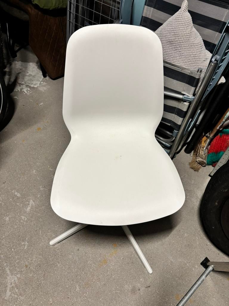 Bureaustoel ikea, Ophalen, Kunststof, Gebruikt, Wit