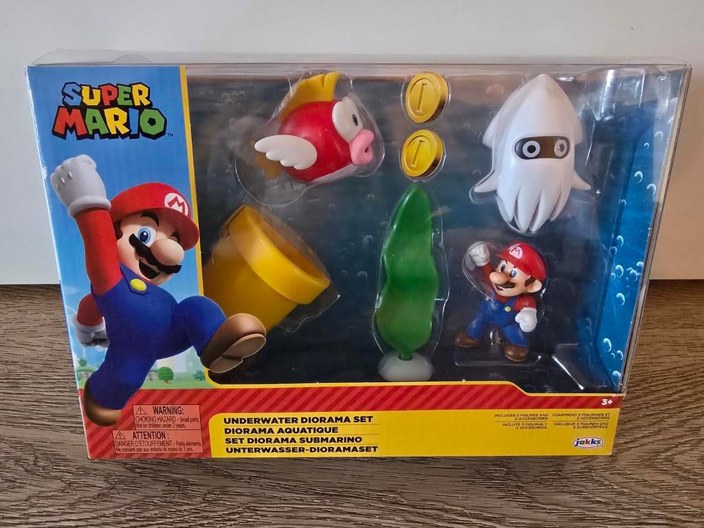 Super Mario - Playset - Underwater Diorama Set, Verzamelen, Ophalen of Verzenden