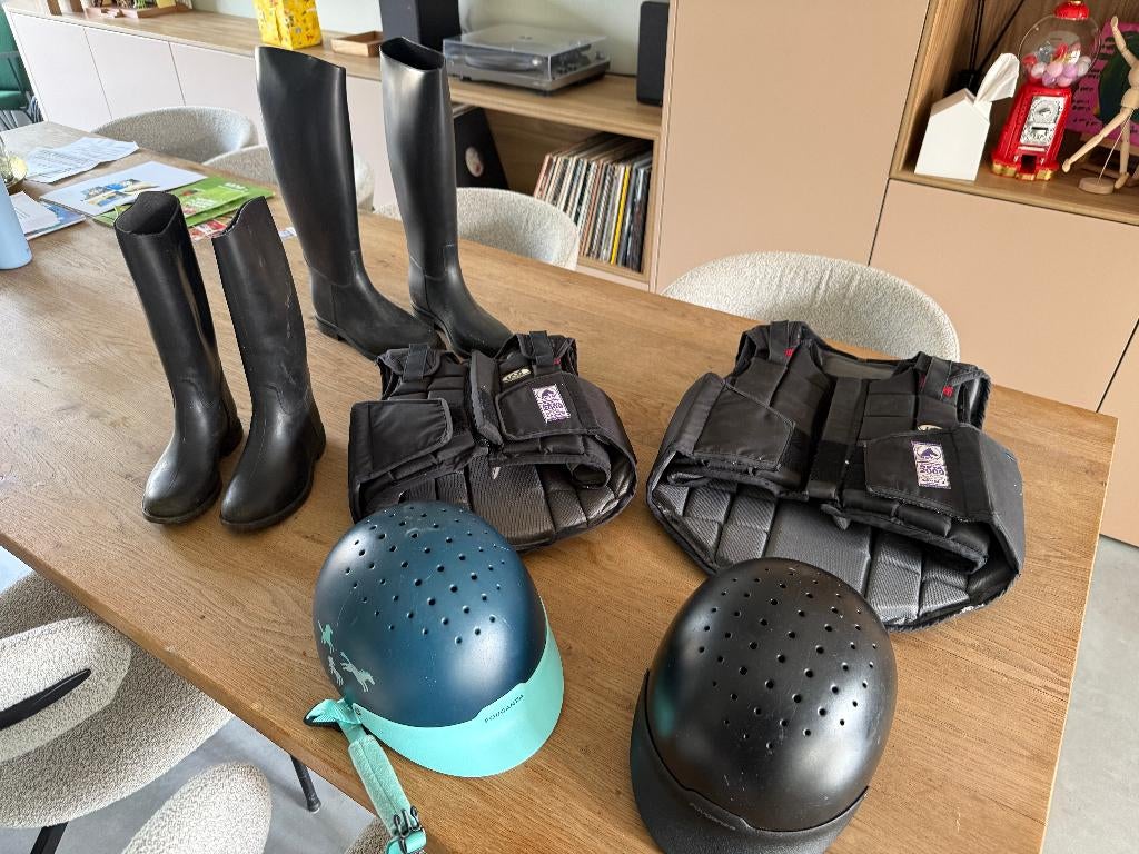 Div Paardrijkleding : helmen, body protectors, laarzen, Dieren en Toebehoren, Paardrijkleding, Gebruikt, Kinderen, Overige typen