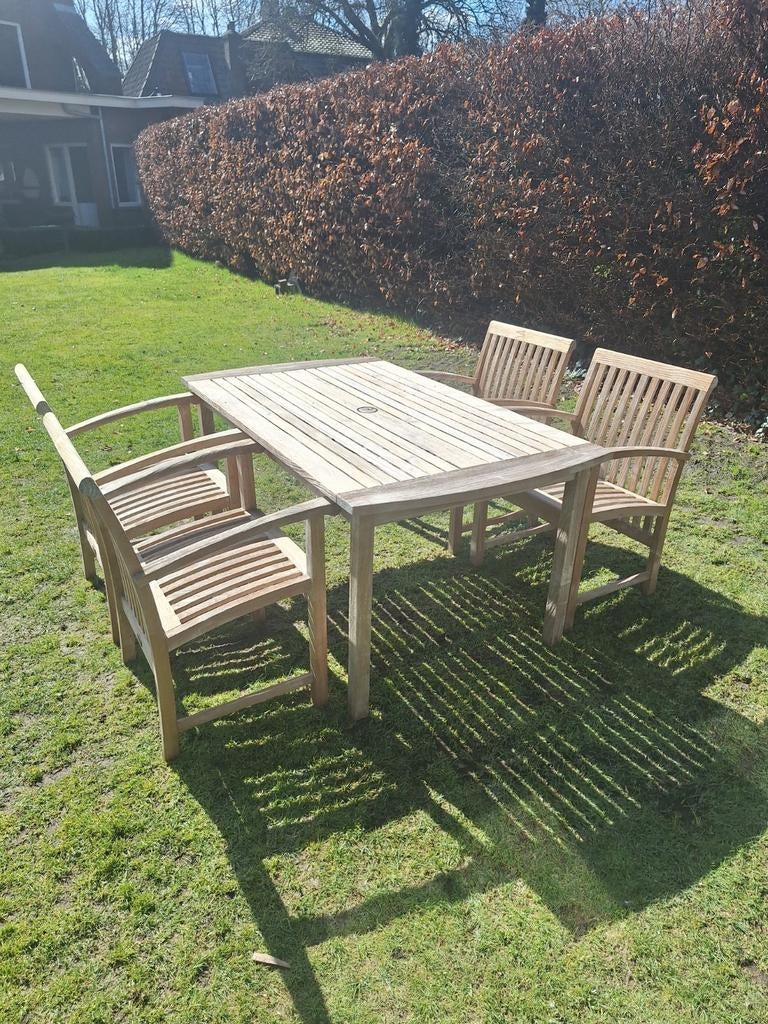 Teakhouten tuinset van Tribu type versus., Tuin en Terras, Ophalen