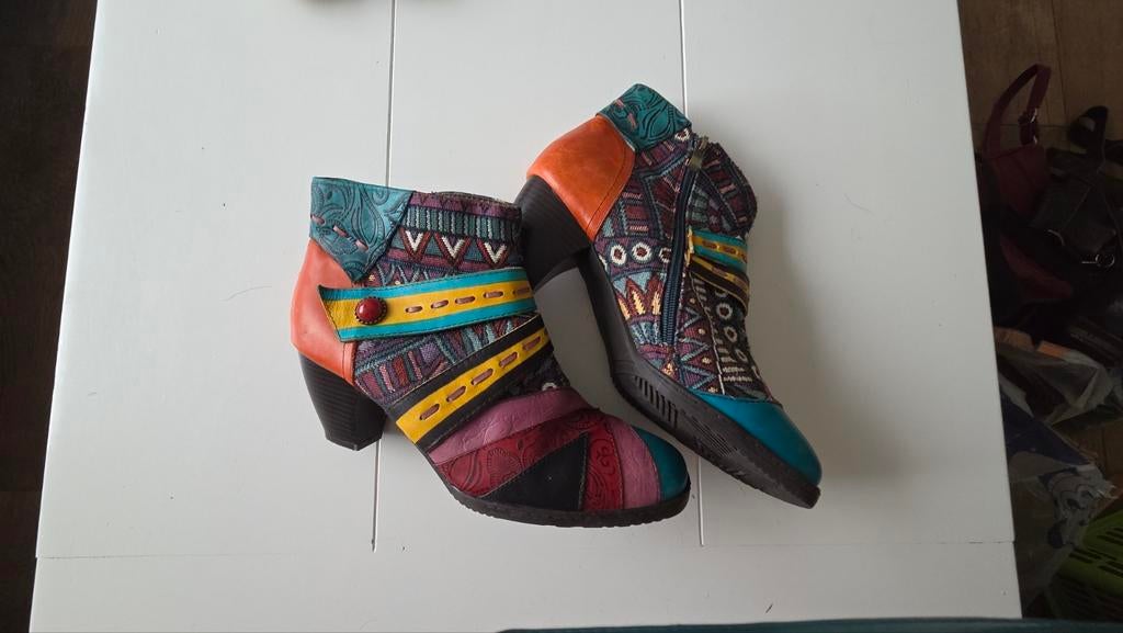 Socofy enkellaars met hak, Ophalen of Verzenden