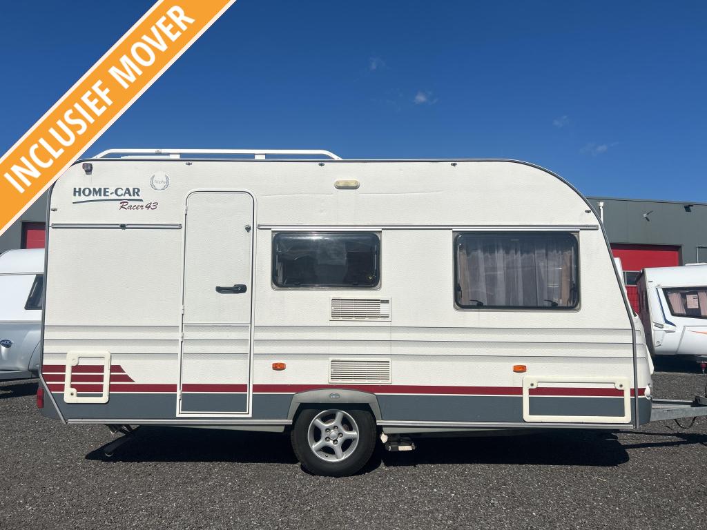 Home-Car Racer Trophy 43 VOORTENT, TOILET, MOVER, Caravans en Kamperen, Caravans, Home Car S.r.l., Bedrijf, Treinzit, 750 - 1000 kg