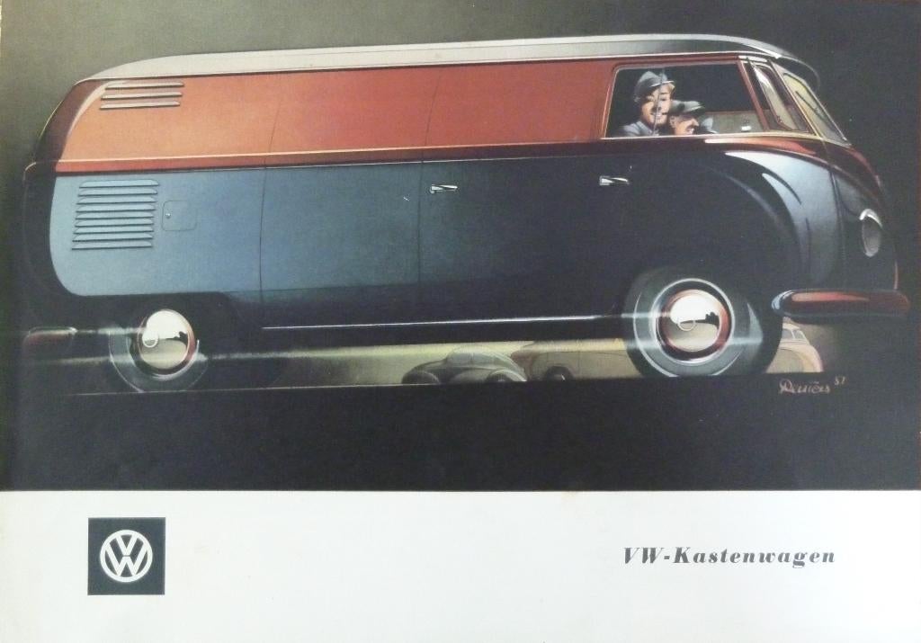 Folder VOLKSWAGEN Kastenwagen Transporter T1 1955, Ophalen of Verzenden, Zo goed als nieuw, Volkswagen